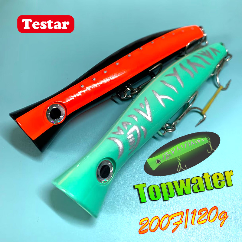 Rain Stick Percussion - Testar Big Game Trolling Popper 200mm