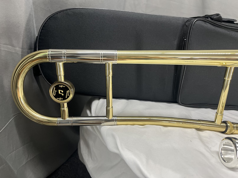 Musical Instrument Logo - Professional Alto Trombone Brasswind Musical Instrument