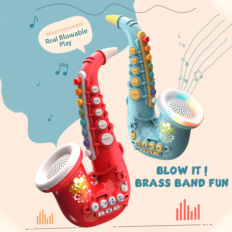 Playable Kids Toy Saxophone Si - Musical Instrument That You Blow Into recension och pris