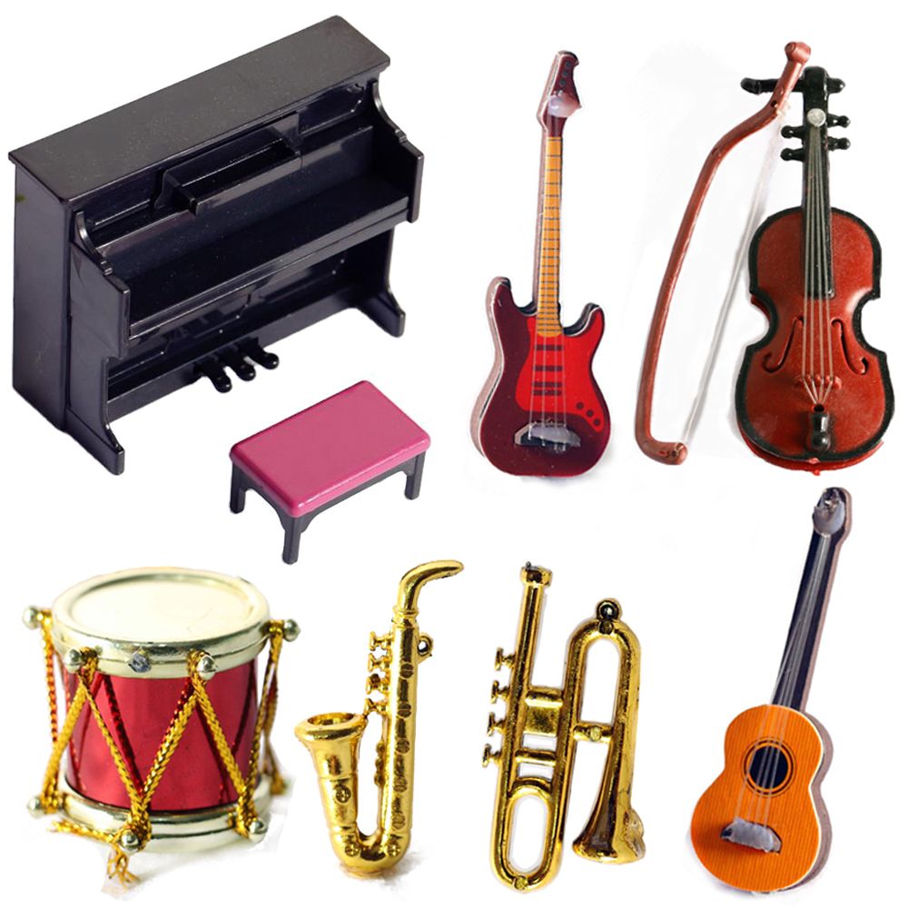 Miniature Doll Musical Instrum - Musical Instrument Horn recension och pris