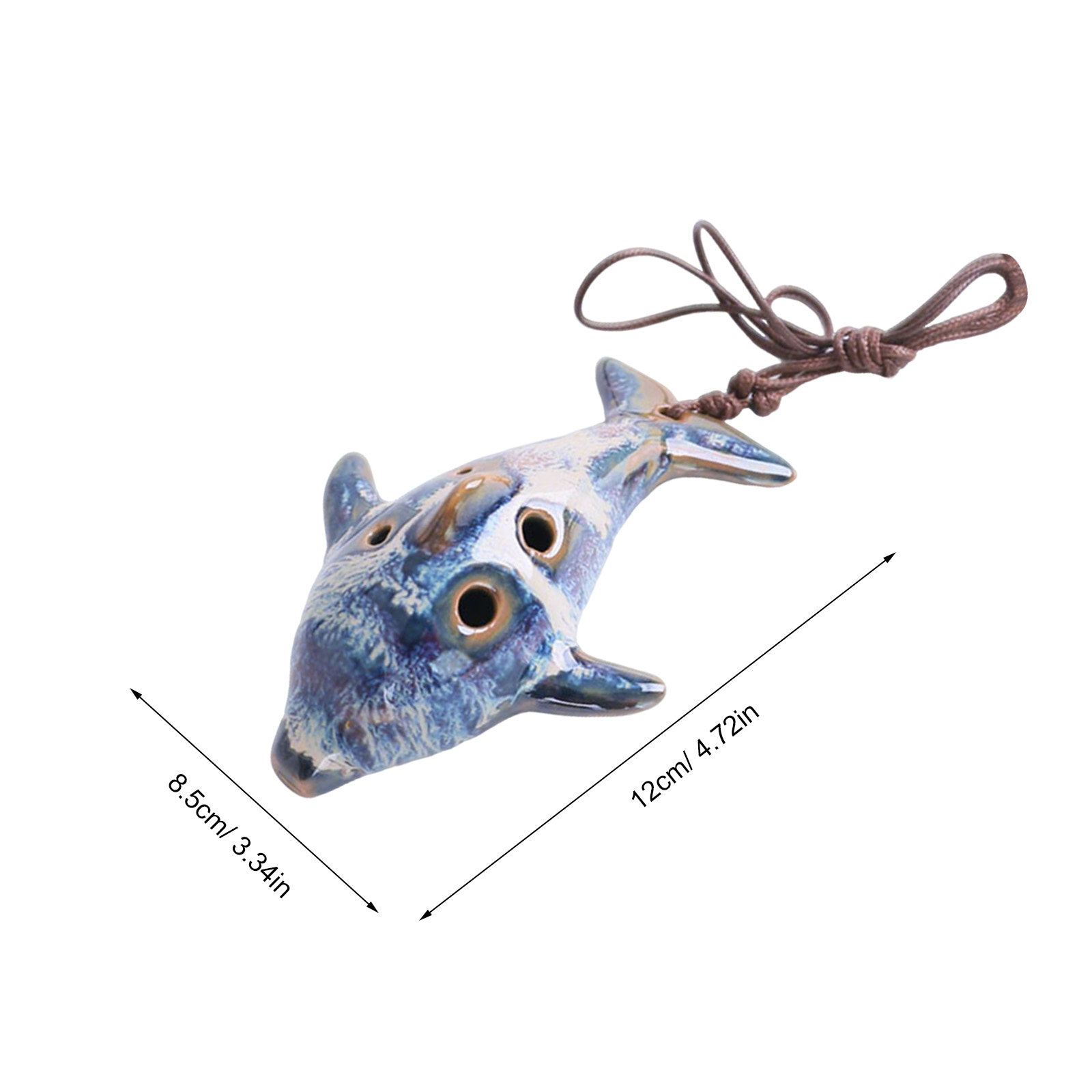 1Pcs 6 Holes Ceramic Ocarina F - Musical Instrument That You Blow Into recension och pris