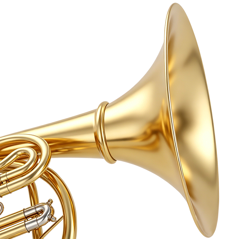 French Horn With Four Keys Lac - Musical Instrument Horn recension och pris