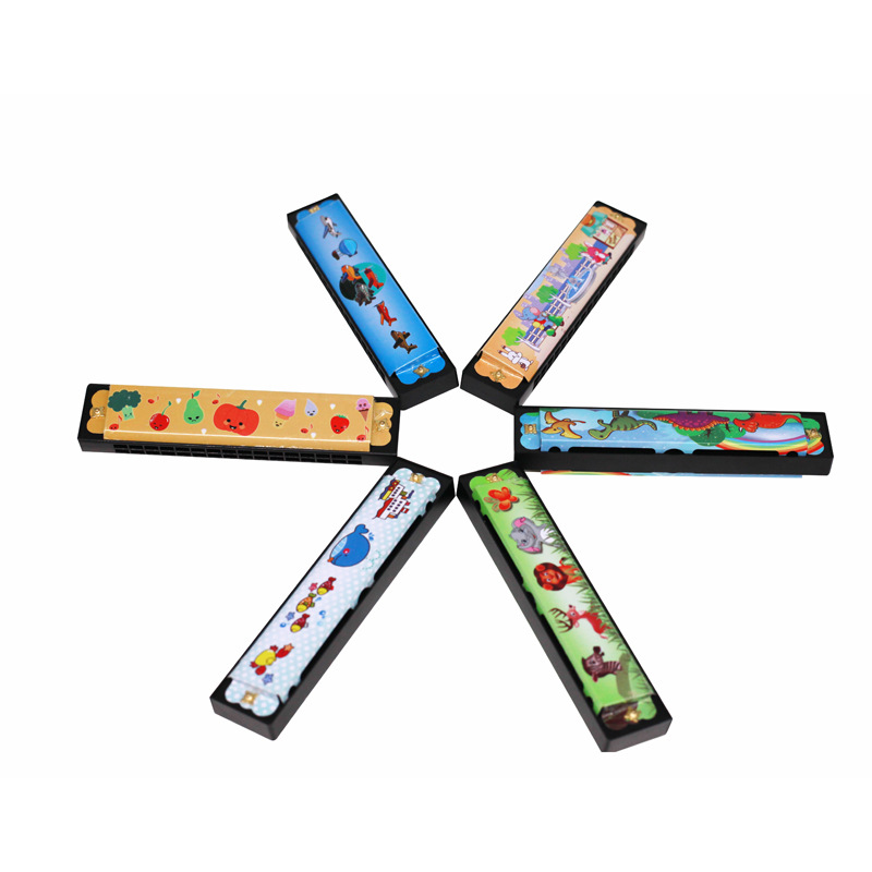 Children's Harmonica, Wooden M - Musical Instrument That You Blow Into recension och pris