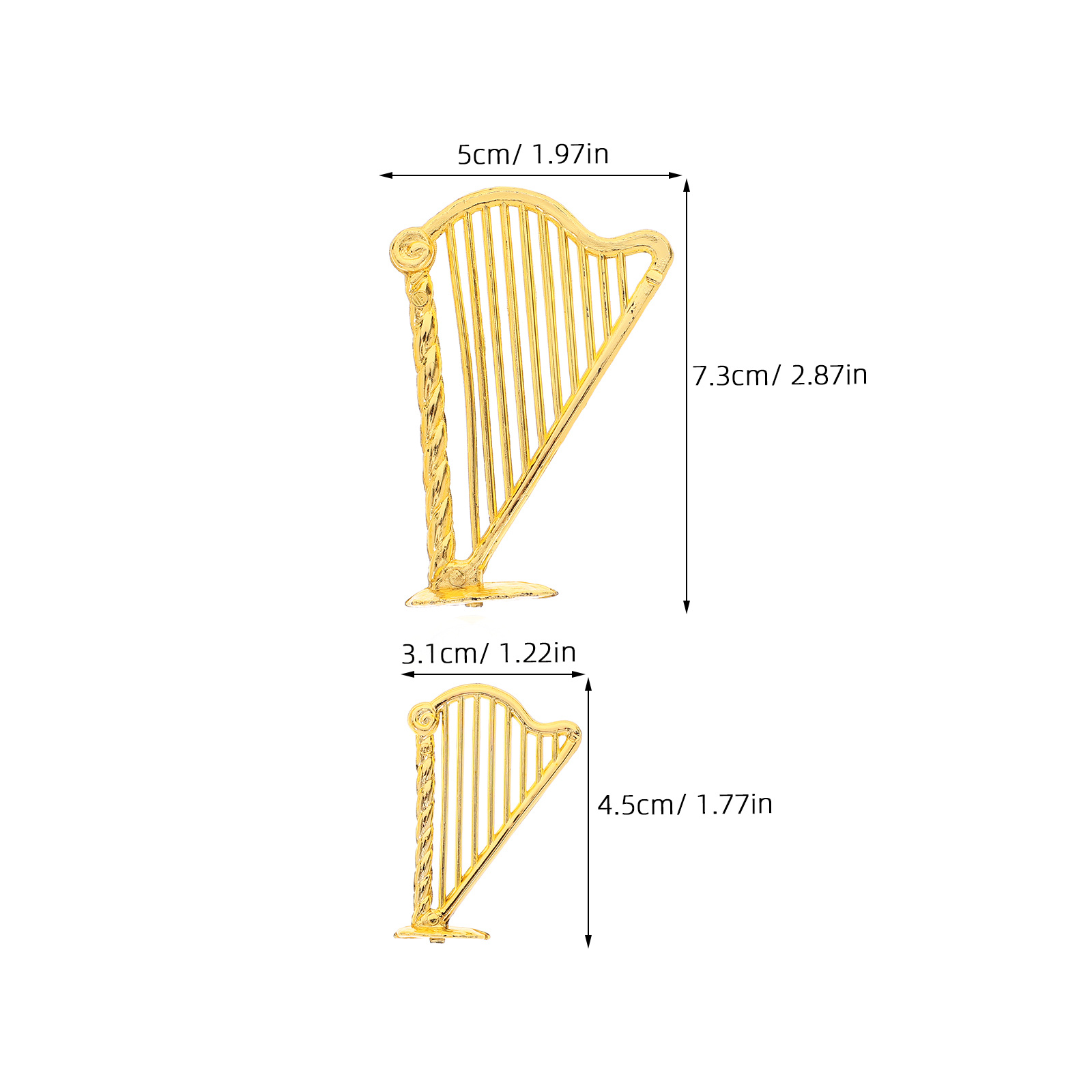 20Pcs Lyre Harp Vintage Alloy  - Musical Instrument Manufacturers recension och pris