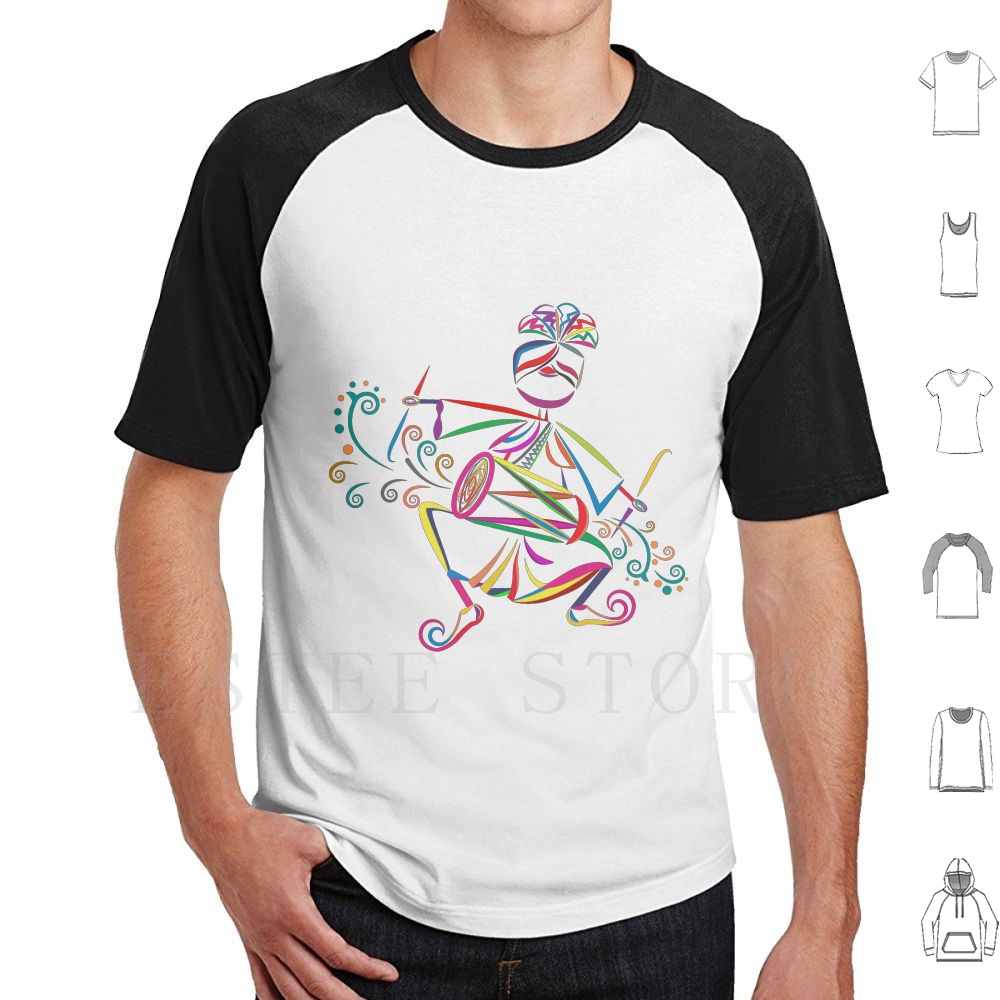 Dhol Player T Shirt DIY Big Si - Musical Instrument Of India recension och pris